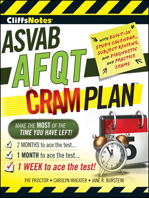 Title details for CliffsNotes ASVAB AFQT Cram Plan by Jane R. Burstein - Available